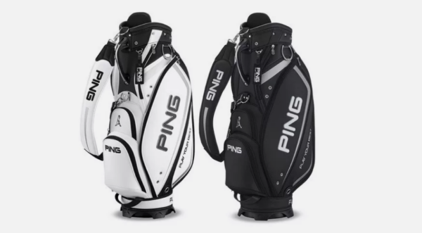Ping 2024 Sporty GV4 Mens Golf Caddie Bag 9In 5Way PU 10Lbs Hood Cover