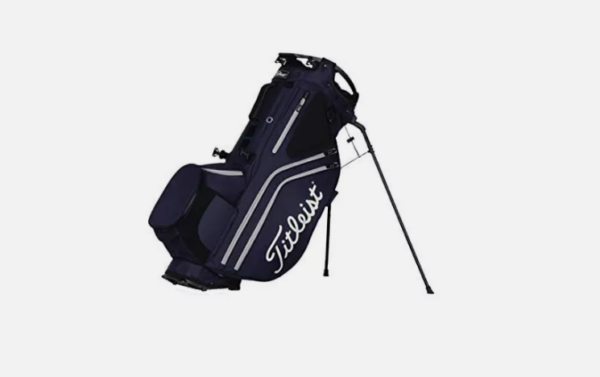 Titleist- Navy/Gray Hybrid 14 Golf Bag - Image 2