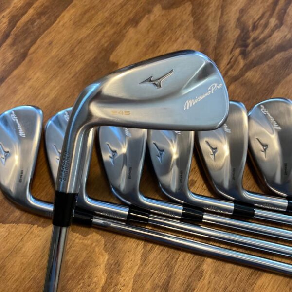LH Mizuno Pro 245 Iron Set Left Handed / 5-GW Stiff Flex Steel Shafts
