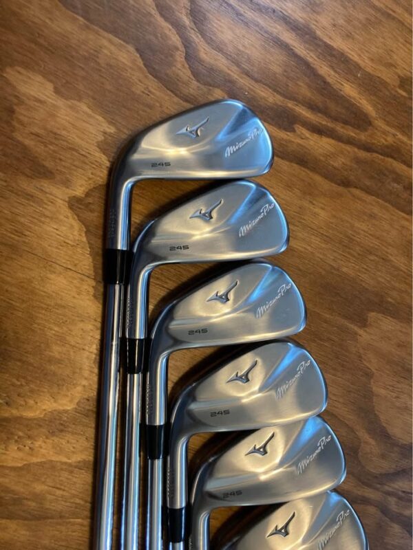 LH Mizuno Pro 245 Iron Set Left Handed / 5-GW Stiff Flex Steel Shafts - Image 7