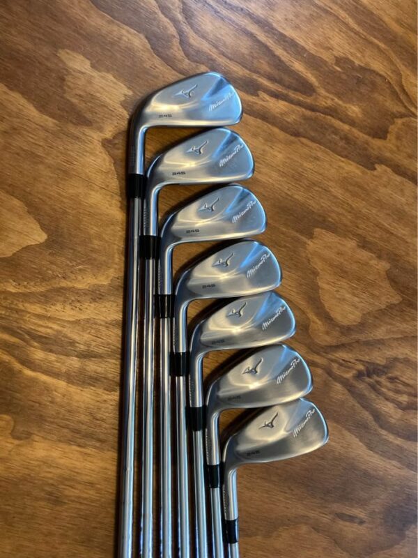 LH Mizuno Pro 245 Iron Set Left Handed / 5-GW Stiff Flex Steel Shafts - Image 2