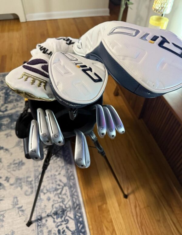 TaylorMade P790 iron set, 4-PW, right-handed, stiff flex, Steel-KBS Tour Lite Shafts, Driver & Woods