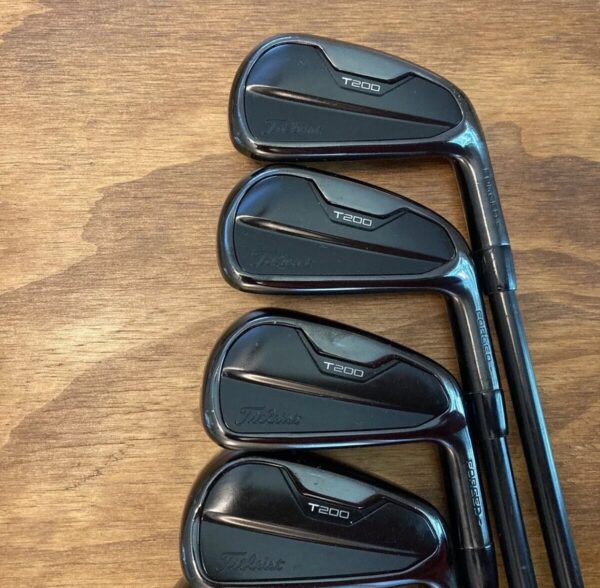 Titleist T200 Black Iron Set – AMT Black Stiff Shaft (Limited Edition) - Image 8