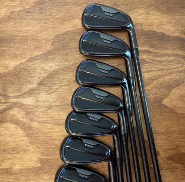 Titleist T200 Black Iron Set – AMT Black Stiff Shaft (Limited Edition) - Image 3