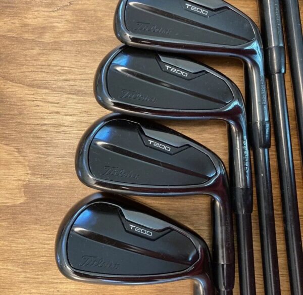 Titleist T200 Black Iron Set – AMT Black Stiff Shaft (Limited Edition)